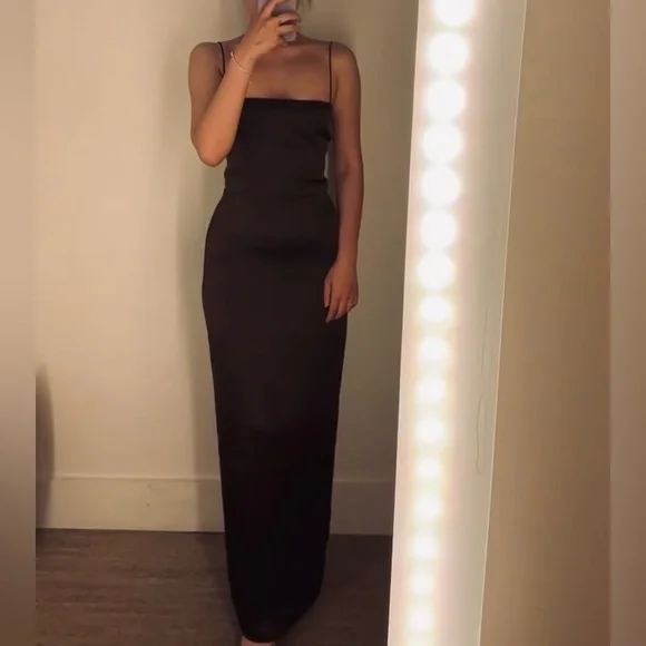 Reformation | Dresses | Reformation Frankie Silk Dress Black | Poshmark